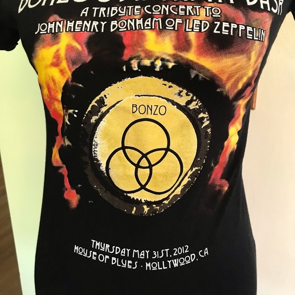 BONZO Tribute to Led Zeppelin Rock Concert Top - Picture 6 of 6